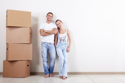 Removal team moving household items in Aberdeen