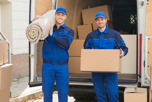 Professional movers handling furniture during an Aberdeen removal