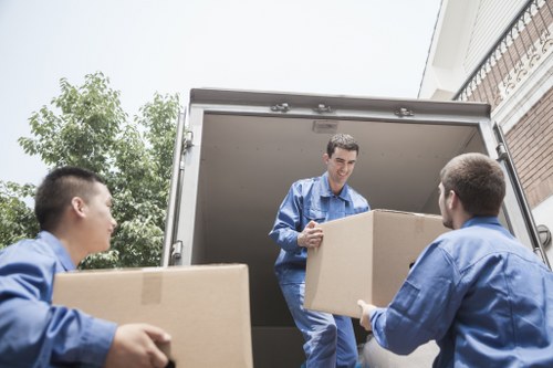 Commercial moving team planning an office relocation in Aberdeen