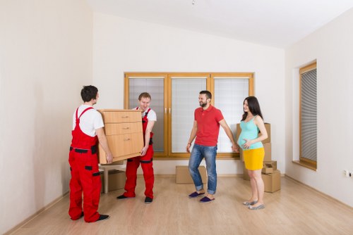 Packed boxes ready for a house relocation in Aberdeen