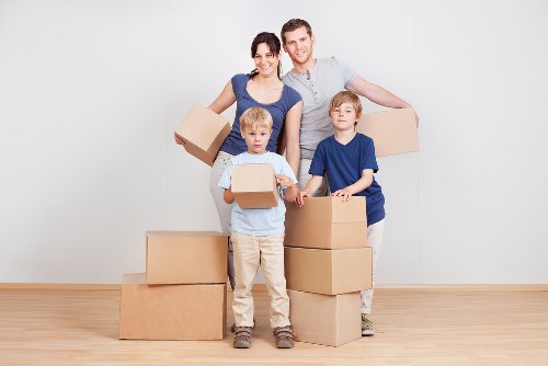 Man with van loading furniture for a move in Aberdeen