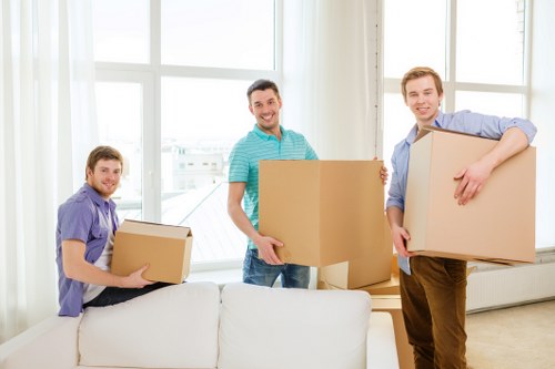 Aberdeen moving service handling boxes and furniture