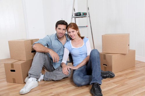 Removal team packing and transporting household items in Aberdeen