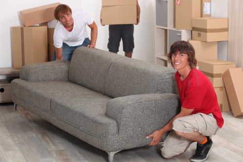 Aberdeen removals team loading furniture for a city flat move